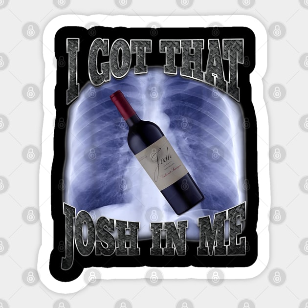 I Got That Wine In Me Sticker by TrikoNovelty